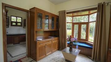 Family Apartment, 2 Bedrooms, Shared Bathroom | Living area | 32-inch LCD TV with digital channels, TV