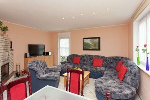 House | Living room - Ferienhaus mit Wellnessbereich in Elend (Oberharz am Brocken)