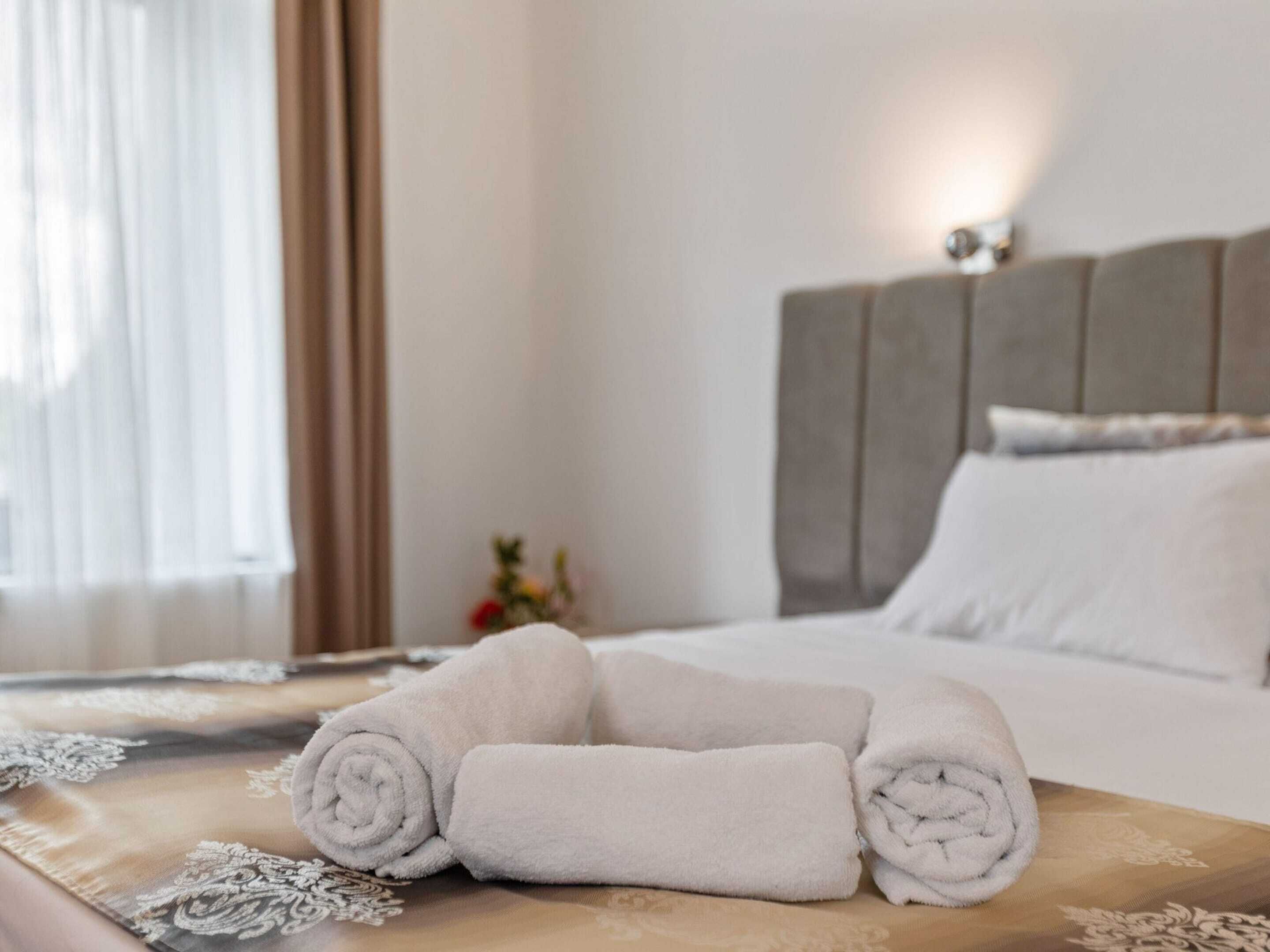 1 غرفة نوم وملاءات أسرّة