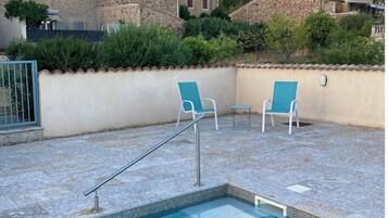 Piscine extérieure, piscine chauffée