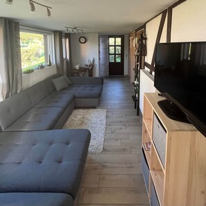 Ferienhaus | Wohnzimmer | Kamin