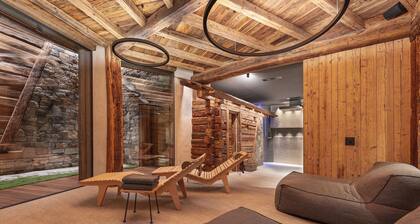 Chalet "Akchalet Akon" avec vue sur les montagnes, piscine intérieure chauffée & Wi-Fi
