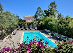 A heated pool