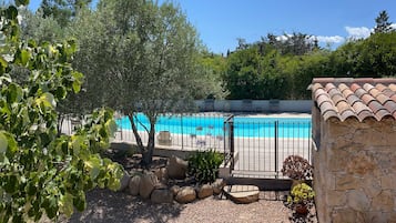 A heated pool