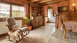 House | Living room - Holzferienhaus in Hinterrod mit Sauna (Eisfeld)