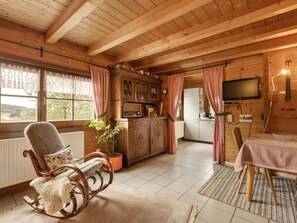 House | Living room - Holzferienhaus in Hinterrod mit Sauna (Eisfeld)