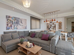 Living area - Villa in Mariou Near Plakias Beach (Agios Vasileios)