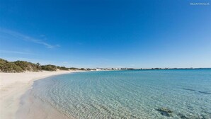 A beach with clear shallow waters and a sandy shore. - 2203 Villa Lucia - Bilo 1 by Barbarhouse (Nardò)