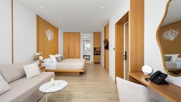 Suite, 1 Queen Bed, City View | Premium bedding, in-room safe, desk, laptop workspace