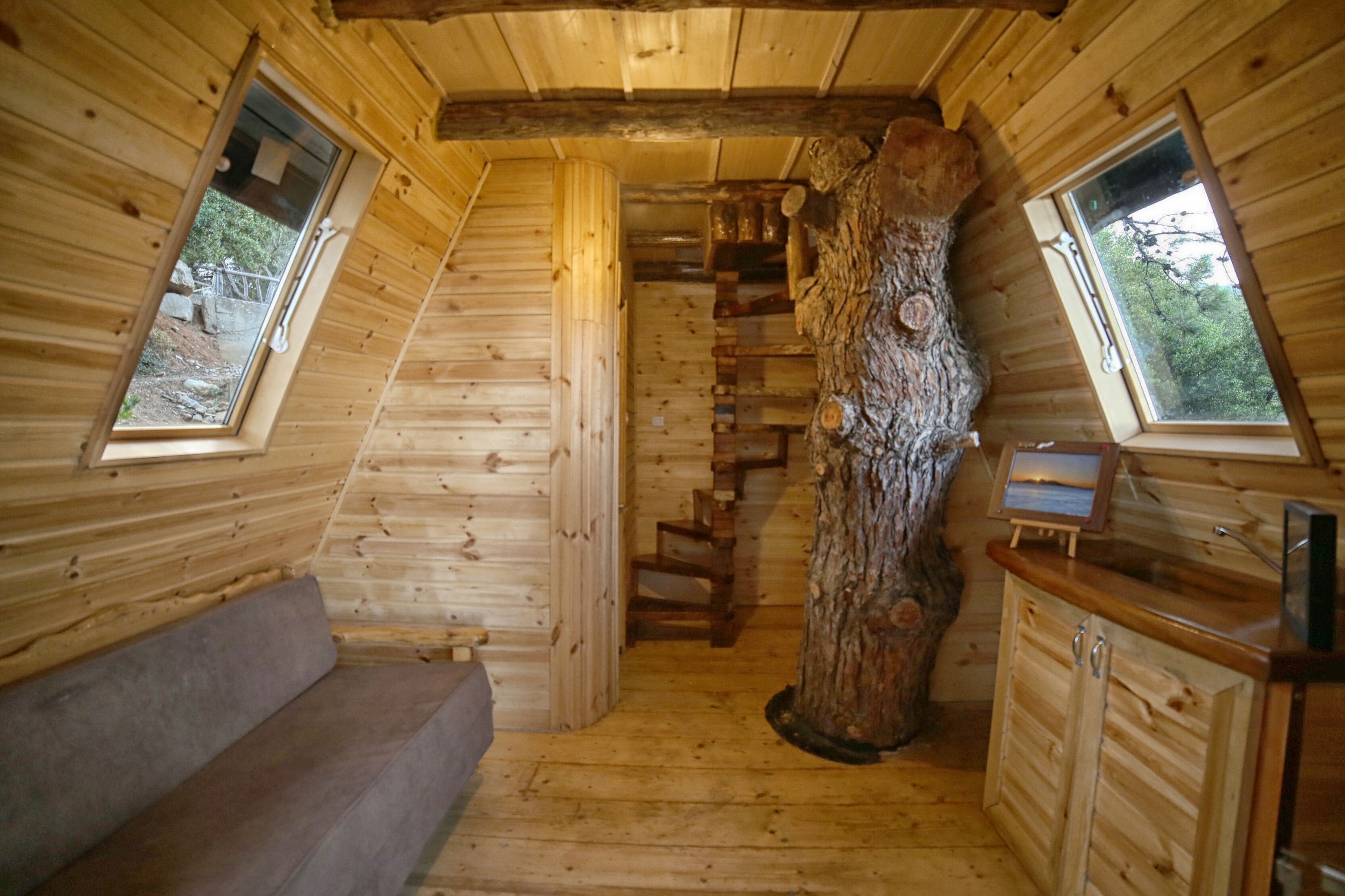 Deluxe bungalow, uitzicht op zee (Tree House) | Een bureau, een laptopwerkplek, geluiddichte muren, gratis wifi