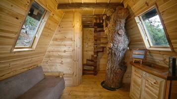 Deluxe bungalow, uitzicht op zee (Tree House) | Een bureau, een laptopwerkplek, geluiddichte muren, gratis wifi