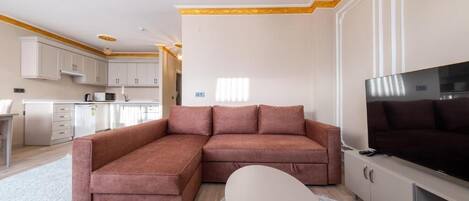 Panoramic Apartment, 2 Bedrooms, Terrace, City View | Premium bedding, memory-foam beds, in-room safe, desk