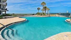 Pool - Fantastic and completely updated direct ocean front condo at the Caribbean (Daytona Beach Shores)