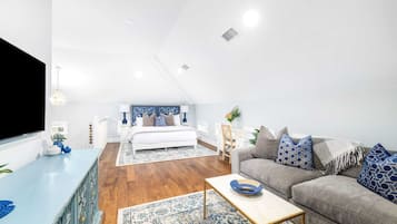 Älytelevisio, videopelejä, stereot, työhuone