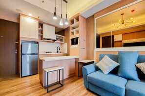 Deluxe Apartment | Living area - Best Choice And Comfy 2Br At Transpark Bintaro Apartment (South Tangerang)