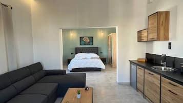 Superior-huoneisto, 1 makuuhuone | 1 makuuhuone, allergiatestatut vuodevaatteet, ilmainen Wi-Fi