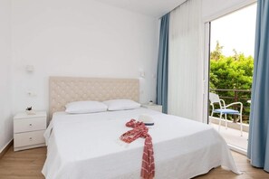 Standard Double or Twin Room | Individually furnished, desk, laptop workspace, blackout drapes - Angelina Hotel (Sithonia)