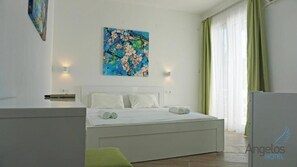 Standard Double Room, Sea View | Individually furnished, desk, laptop workspace, blackout drapes - Angelina Hotel (Sithonia)