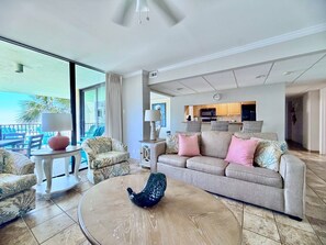 Smart TV, fireplace, DVD player, books