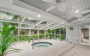 A heated pool