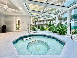 Una piscina riscaldata