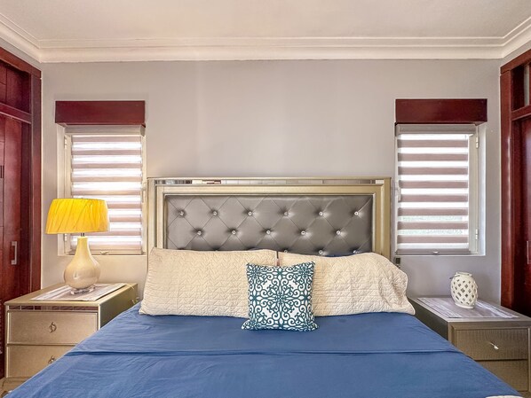 2 bedrooms, iron/ironing board, travel crib, WiFi