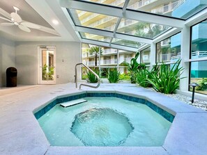 Una piscina riscaldata
