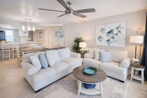 Appartement, 3 chambres | Aire de séjour