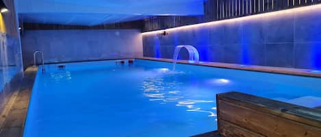 Una piscina riscaldata