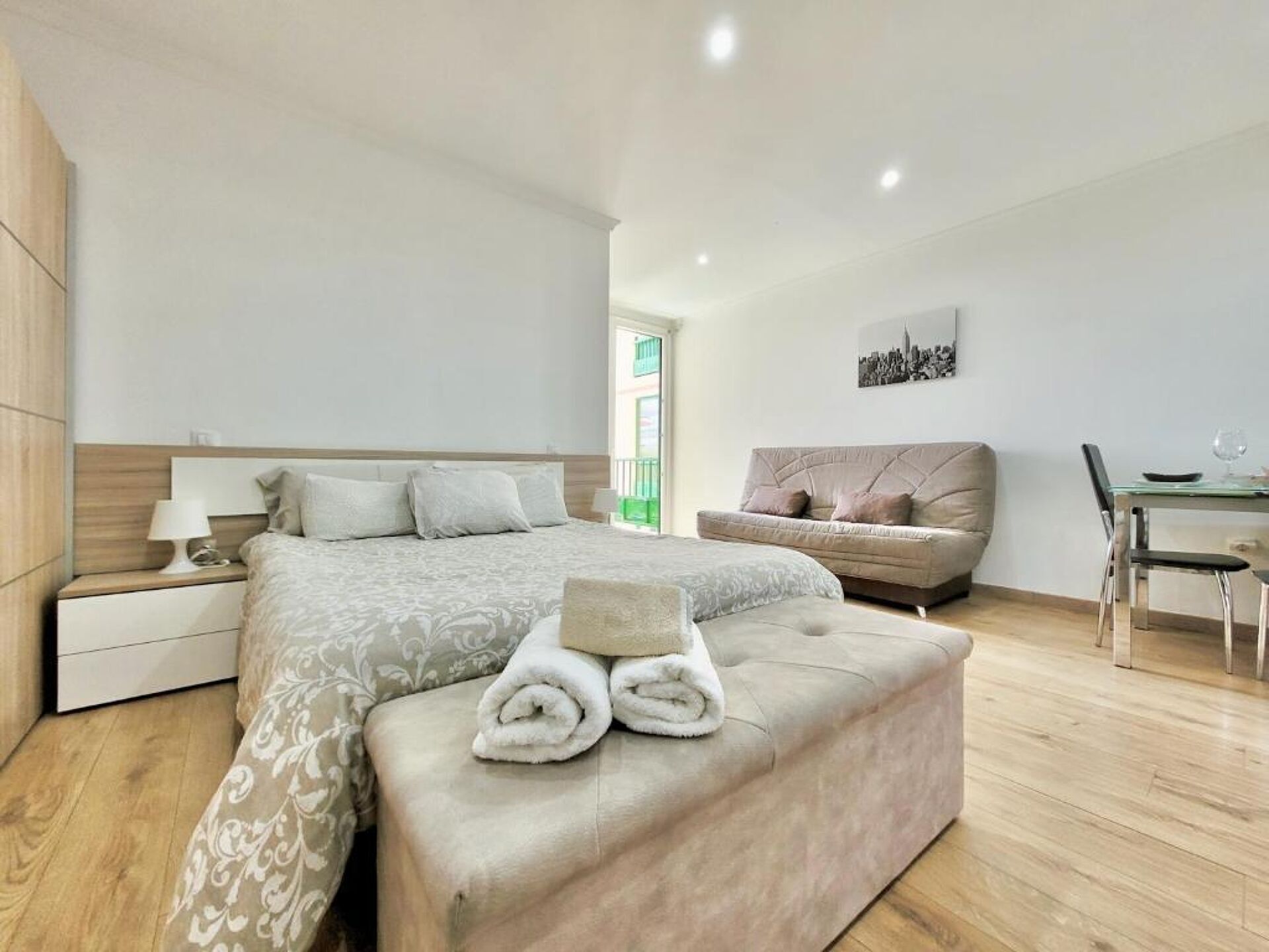 1 bedroom, iron/ironing board