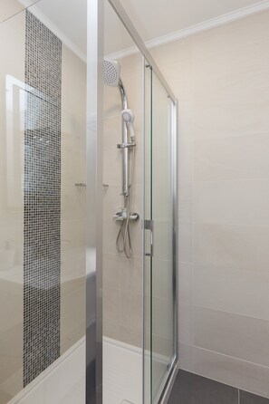 Shower, hair dryer
