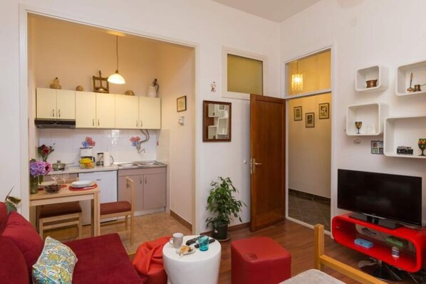 Fridge, electric kettle