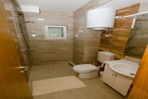 Apartment | Bathroom | Hair dryer - Apartments Vesela - Comfort One Bedroom Apartment With Balcony and Sea View (Janjina)