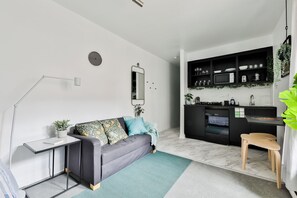 Living area - Renovated Studio in the Plateau (Montréal)