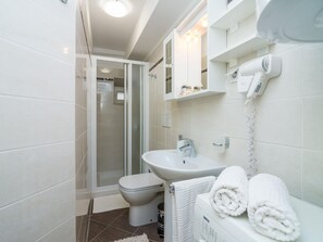 Departamento | Baño | Regadera y secadora de cabello 