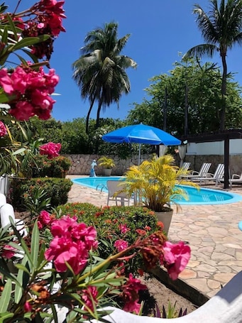 2 outdoor pools, sun loungers