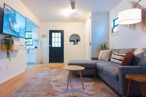 TV, fireplace, offices
