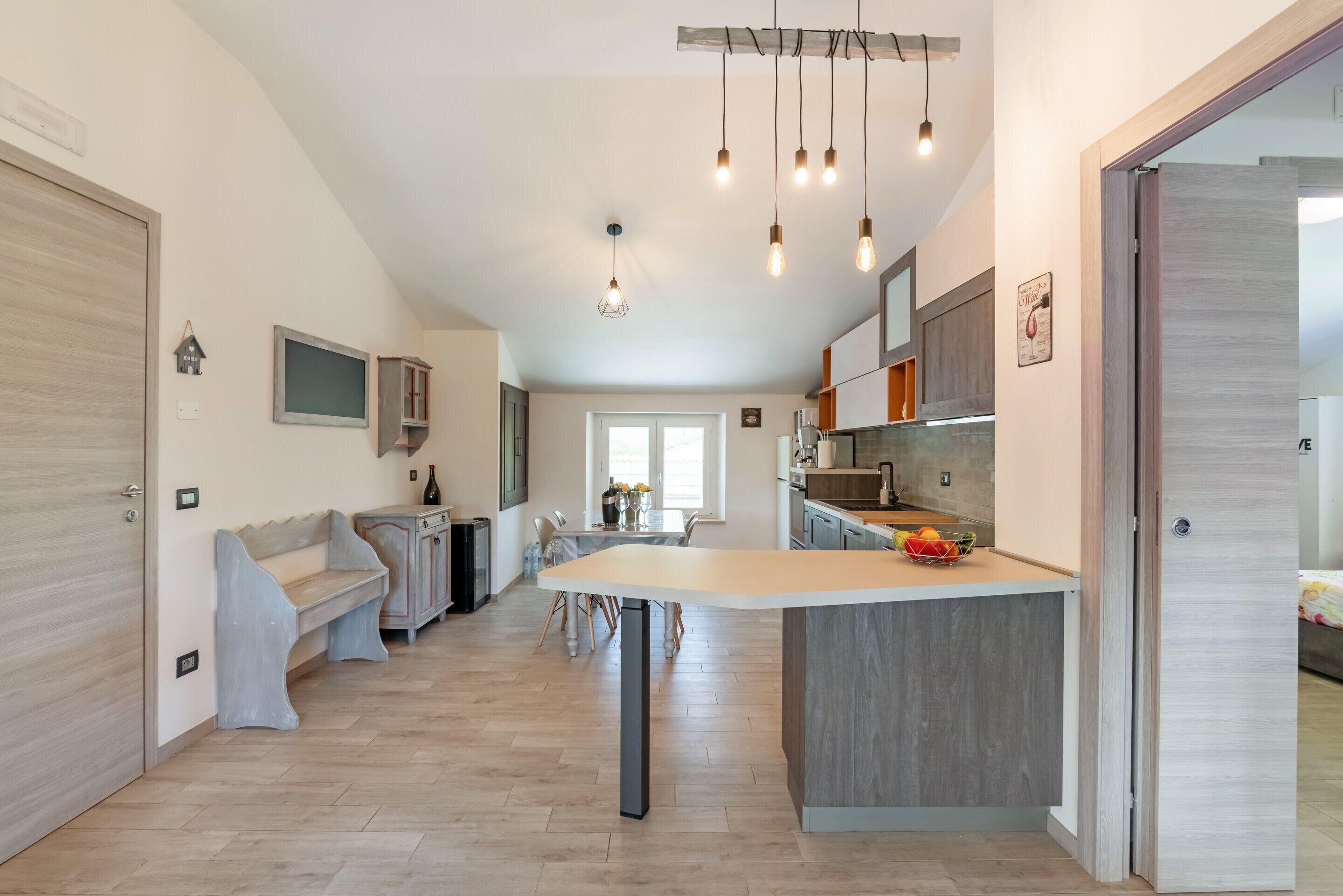 Apartment | Private kitchen | Electric kettle, high chair