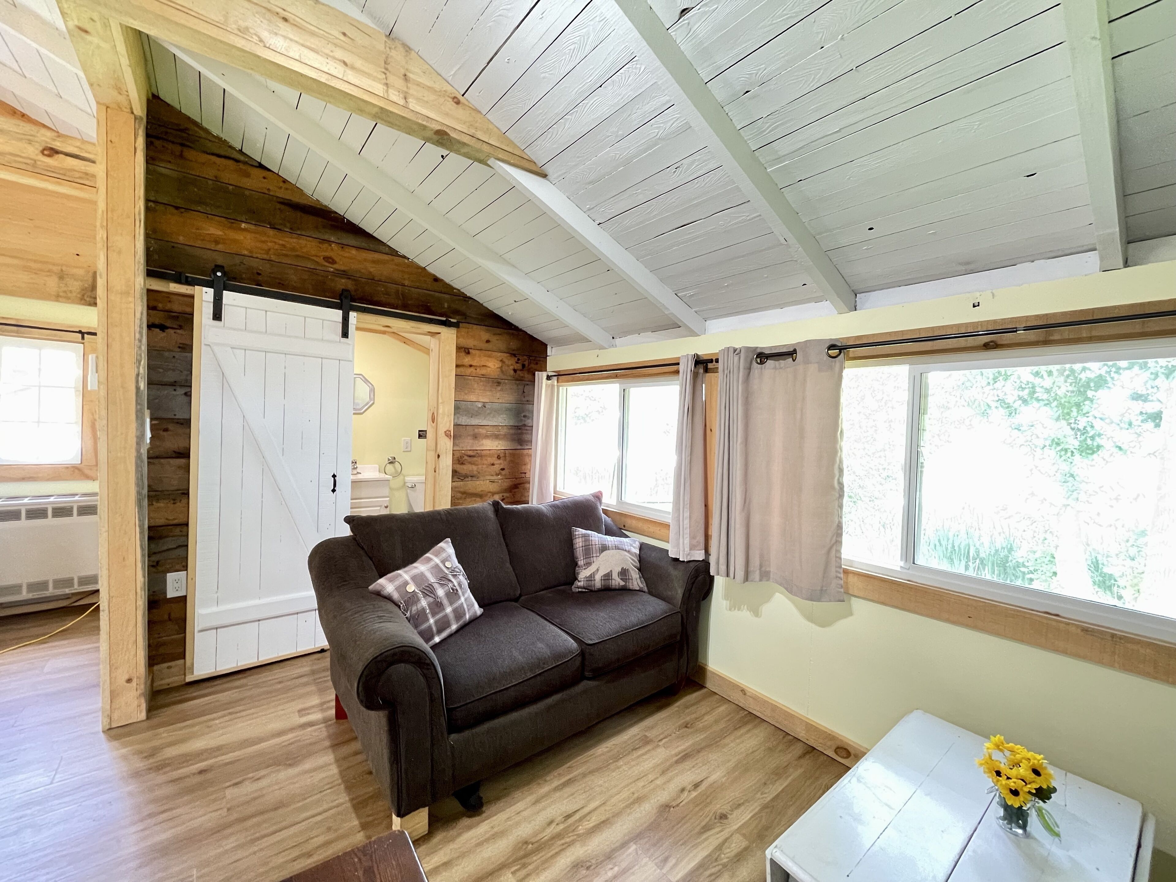 Cottage, 2 Bedrooms, Lakeside | Living area | 42-inch Smart TV with cable channels, TV