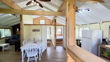 Cottage, 2 Bedrooms, Lakeside | Private kitchen | Full-size fridge, microwave, oven, stovetop