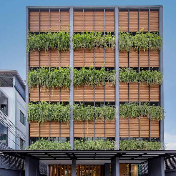 Overnatningsstedets facade