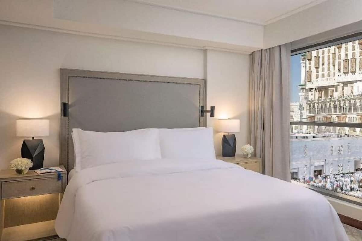 Premium bedding, down duvets, memory-foam beds, minibar