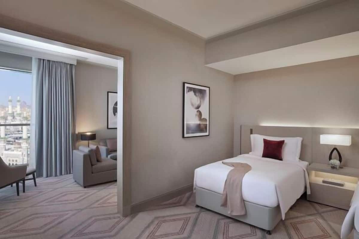 Premium bedding, down duvets, memory-foam beds, minibar