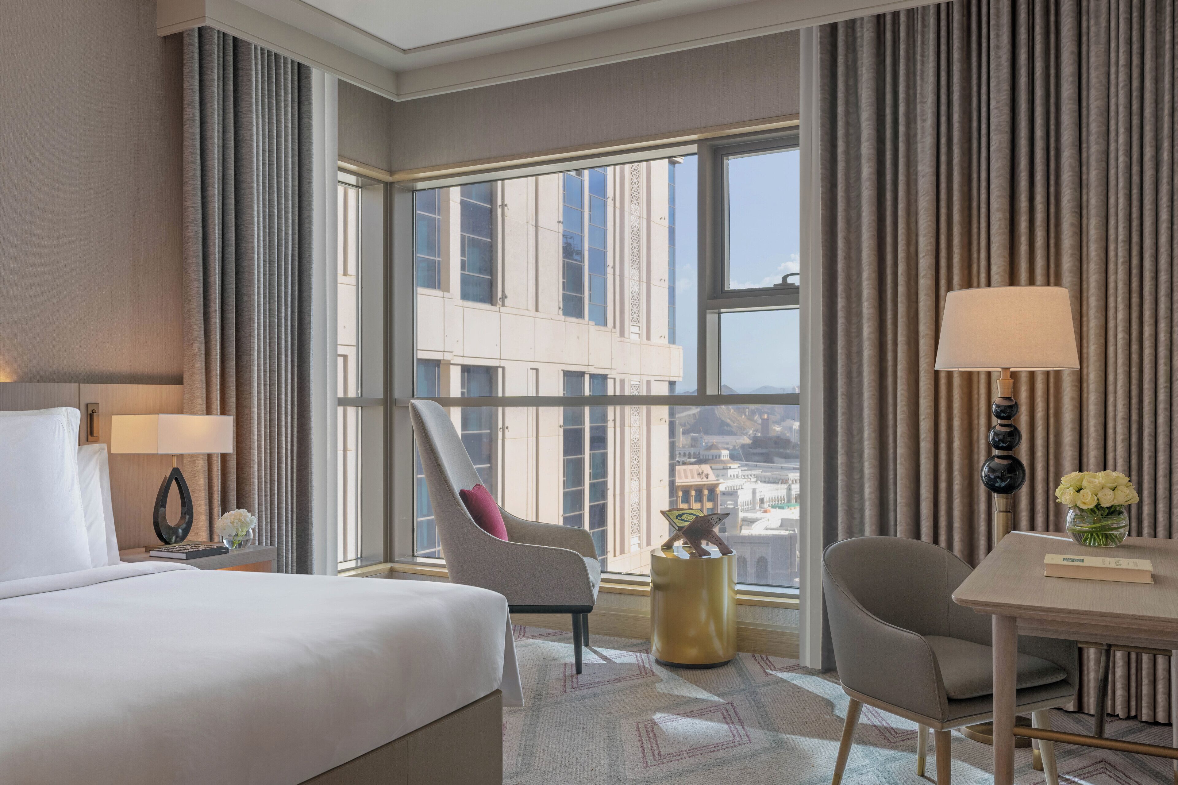 Deluxe Room (Haram View, East Towers) | Premium bedding, down duvets, memory-foam beds, minibar
