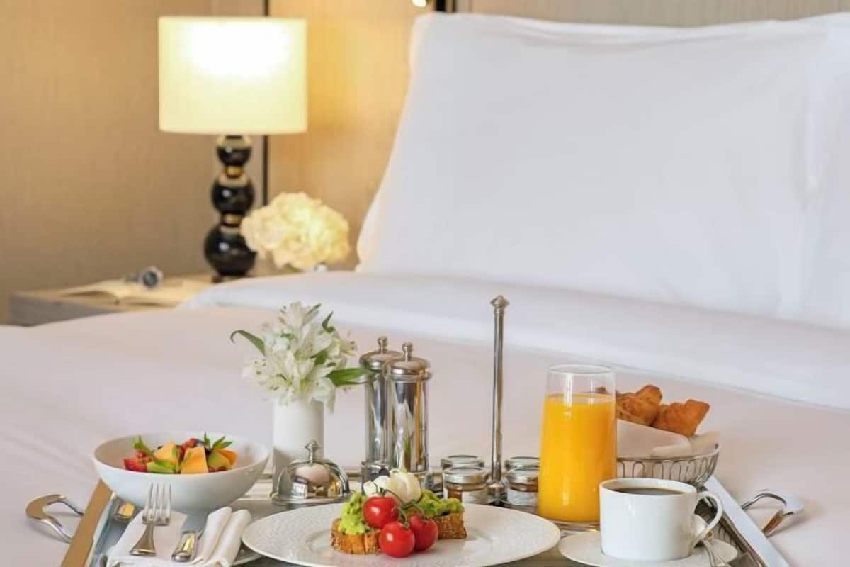 Premium bedding, down duvets, memory-foam beds, minibar