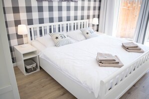 3 soverom, strykejern/-brett, wi-fi (inkludert) og sengetøy