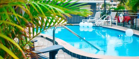 A heated pool