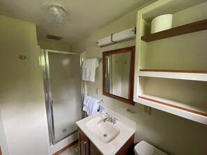 Hair dryer, towels