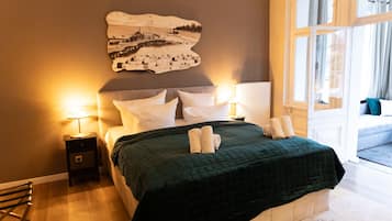 Deluxe-Doppelzimmer, mit Bad (Zimmer "Belle Etage") | Zimmerausstattung