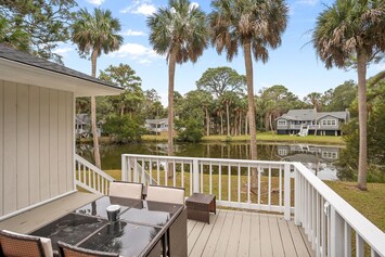 View from the back deck equipped with propane grill great for entertaining.